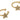 Cuff Earring - Brass - Zircon - 18k real gold plated brass - 3.89gr - MJ201182 - MinjuanRong