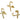 Push Back Stud Earring - Brass - 925 silver stud - 18k real gold plated brass - 4.55gr - MJ201170 - MinjuanRong