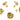 Push Back Stud Earring - Brass - 925 silver stud - 18k real gold plated brass - 7.9gr - MJ200480 - MinjuanRong