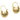 Hinged Back Earring - Brass - 18k real gold plated brass - 7.7gr - MJ200517 - MinjuanRong