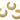 Push Back Stud Earring - Brass - Stainless Steel Stud - 18k real gold plated brass - 11.9gr - MJ200486 - MinjuanRong