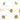 Push Back Stud Earring - Brass - Zircon - 925 silver stud - 18k real gold plated brass - 3.38gr - MJ201169 - MinjuanRong