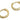 Huggie Hoop Wire Earring - Brass - Zircon - 18k real gold plated brass - 3.3gr - MJ200416 - MinjuanRong