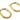 Push Back Stud Earring - Brass - 18k real gold plated brass - 8.4gr - MJ201772 - MinjuanRong