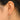 Push Back Stud Earring - Brass - 316 Surgical Stainless Steel Stud - 18K Real White gold Plated Brass - 4.1gr - MJ102090 - MinjuanRong