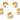 Cuff Earring - Brass - 18K Real Gold Plated Brass - 5.9gr - MJ200474 - MinjuanRong