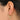 Hinged Back Earring - Brass - Zircon - 18K Real Gold Plated Brass - 7.5gr - MJ201795 - MinjuanRong