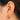 Huggie Hoop Wire Earring - Brass - Zircon - 316 Stainless Steel Stud - 18K Real Gold Plated&nbsp; - 5.3gr - MJ100685 - MinjuanRong
