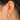 Push Back Stud Earring - brass - zircon - silver stud - 18K Real Gold Plated - 4.9gr - MJ100663 - MinjuanRong