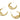 Push Back Stud Earring - brass - 316 Stainless Steel stud - 18k real gold plated brass - 13.2gr - MJ200037