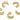 Cuff Earring - Brass - 18K Real Gold Plated Brass - 5.1gr - MJ200323 - MinjuanRong