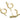 Huggie Hoop Wire Earring - Brass - Zircon - 18K Real Gold Plated Brass - 4.5gr - MJ200380 - MinjuanRong