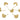 Push Back Stud Earring - Brass - 316 stainless steel stud - 18k real gold plated brass - 4.4gr - MJ200464 - MinjuanRong