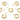 Push Back Stud Earring - Brass - 316 stainless steel stud - 18k real gold plated brass - 3.2gr - MJ200470 - MinjuanRong