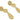 Push Back Stud Earring - Brass - Steel Stud - 18K Real Gold Plated Brass - 10.6gr - MJ200429 - MinjuanRong