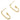 Push Back Stud Earring - Brass - Steel Stud - 18k real gold plated brass - 3.27gr - MJ201124