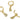 Lever back Earring - Brass - Zircon - 18k real gold plated brass - 3.4gr - MJ100873 - MinjuanRong