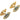 Huggie Hoop Wire Earring - Brass - Zircon - 316 stainless steel stud - 18k real gold plated brass - 8.1gr - MJ100860 - MinjuanRong