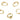 Huggie Hoop Wire Earring - Brass - Steel Stud - 18k real gold plated brass - 2.8gr - MJ100906 - MinjuanRong