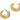 Push Back Stud Earring - brass - Steel Stud - 18k real gold plated&nbsp; - 8.9gr - MJ200030