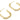 Push Back Stud Earring -Brass - 925 silver stud - 18K Real Gold Plated Brass - 10.9gr. - MJ200438 - MinjuanRong