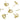 Push Back Stud Earring - Brass - 316 Stainless Steel Stud - 18K Real Gold Plated Brass - 3.4gr - MJ200437 - MinjuanRong