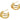 Push Back Stud Earring - brass - Steel Stud - 18k real gold plated - 7.9gr - MJ200024
