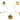 Push Back Stud Earring - Brass - 316 Stainless Steel Stud - 18K Real Gold Plated Brass - 4.37gr - MJ200877