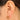 Push Back Stud Earring - Brass - 316 Stainless Steel Stud - 18K Real Gold Plated Brass - 4.37gr - MJ200877