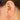 Push Back Stud Earring - Brass - 316 Stainless Steel Stud - 18k real white gold plated brass - 4.6gr - MJ102105 - MinjuanRong