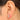 Push Back Stud Earring -Brass - 316 Stainless Steel Stud - 18k real white gold plated brass - 2.8gr - MJ102115 - MinjuanRong