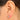 Push Back Stud Earring - Brass - 316 Stainless Steel Stud - 18k real white gold plated brass - 2.8gr - MJ102113 - MinjuanRong