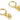 Lever back Earring - Brass - Zircon - 18k real gold plated brass - 3.9gr - MJ100869 - MinjuanRong