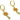 Lever back Earring - Brass - Zircon - 18k real gold plated brass - 4.8gr - MJ100867 - MinjuanRong