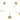 Push Back Stud Earring - Brass - Zircon - 925 silver stud - 18k real gold plated brass - 2.86gr - MJ201133