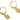 Leverback Earring - Brass - Zircon - 18k real gold plated brass - 3.46gr - MJ201147 - MinjuanRong