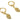 Lever back Earring - Brass - Zircon - 18k real gold plated brass - 3.9gr - MJ100886 - MinjuanRong