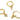 Lever back Earring - Brass - Zircon - 18k real gold plated brass - 3.1gr - MJ100874 - MinjuanRong