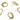 Push Back Stud Earring - Brass - 316 Stainless Steel Stud - 18K Real Gold Plated Brass - 5.3gr - 5.3gr - MinjuanRong