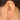 Push Back Stud Earring - Brass - 316 Stainless Steel Stud - 18k real white gold plated brass - 3.4gr - MJ102104 - MinjuanRong