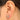 Push Back Stud Earring - Brass - 316 Stainless Steel Stud - 18K Real White Gold Plated Brass - 3.3gr - MJ201851 - MinjuanRong