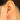 Push Back Stud Earring - Brass - Zircon - Pink Jade - 18K real gold plated  - 3.4gr - MJ101061 - MinjuanRong