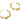Push Back Stud Earring - Brass - 925 silver stud - 18K Real Gold Plated Brass - 6.8gr - MJ200619 - MinjuanRong