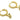 Huggie Hoop Wire Earring - Brass - 316 stainless steel stud - Zircon - 18K Real Gold Plated Brass - 3.7gr - MJ100023 - MinjuanRong