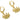 Lever Back Earring - Brass - Cubic Zircon CZ - 18K Real Gold Plated - 5.6gr - MJ100009 - MinjuanRong