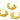 Push Back Stud Earring - Brass - 925 silver stud - 18K Real Matte Gold Plated - 6.5gr - MJ100006 - MinjuanRong
