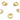 Huggie Hoop Wire Earring - Brass - Cubic Zirconia CZ - 18K Real Gold Plating - 0.9gr - MJ103797 - MinjuanRong