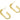 Push Back Stud Earring - Brass - Stainless Steel Stud - 18k real gold plated brass - 8.6gr - MJ100709 - MinjuanRong