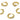 Huggie Hoop Wire Earring - Brass - 316 stainless steel stud - Zircon - 18K Real Gold Plated Brass - 2.7gr - MJ100056 - MinjuanRong