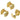 Huggie Hoop Wire Earring - Brass - 316 stainless steel stud - Zircon - 18K Real Gold Plated Brass - 5.7gr - MJ100035 - MinjuanRong
